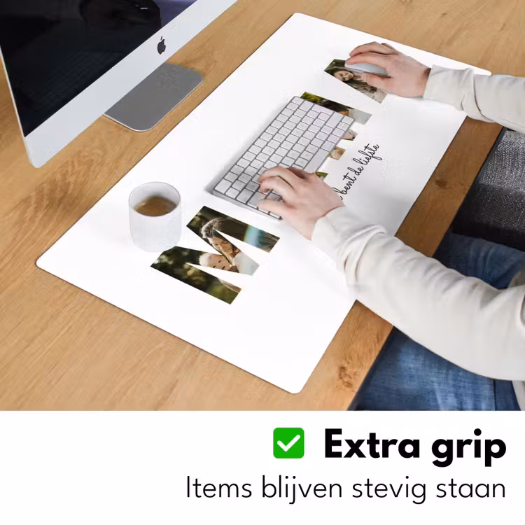 Gepersonaliseerde bureau onderlegger - Mama - Lettercollage — 6