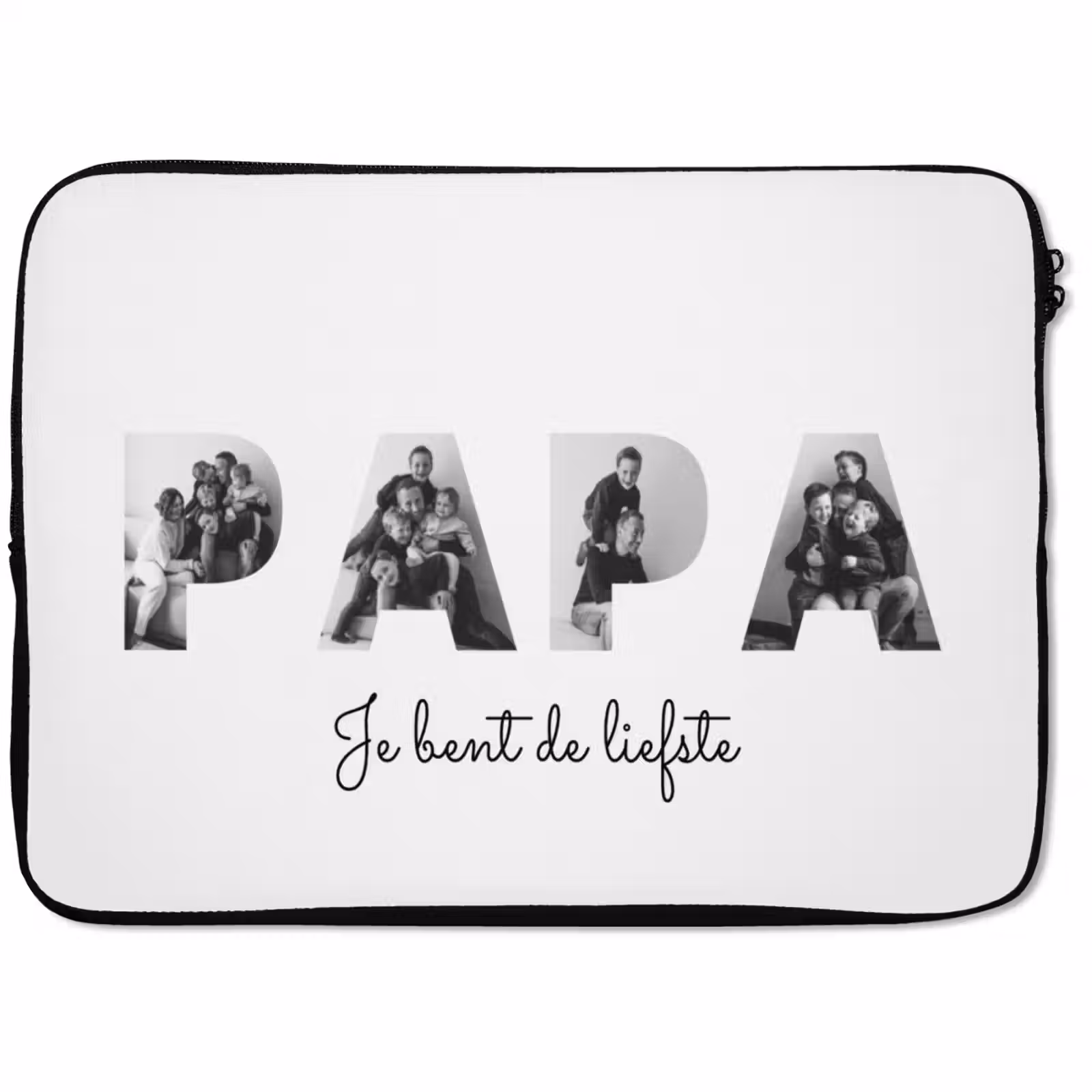Gepersonaliseerde laptophoes - Papa - Lettercollage — 1