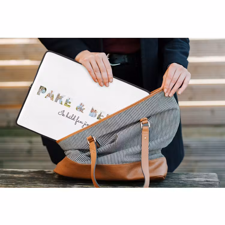 Gepersonaliseerde laptophoes - Pake & Beppe - Lettercollage — 4