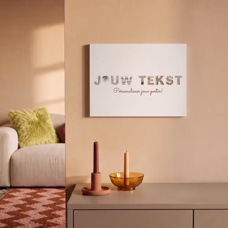 Gepersonaliseerd akoestisch schilderij - Jouw Tekst - Lettercollage — 2