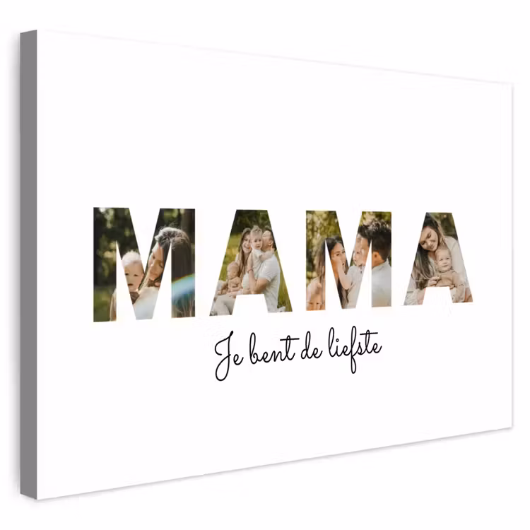 Gepersonaliseerd buiten canvas - Mama - Lettercollage — 1