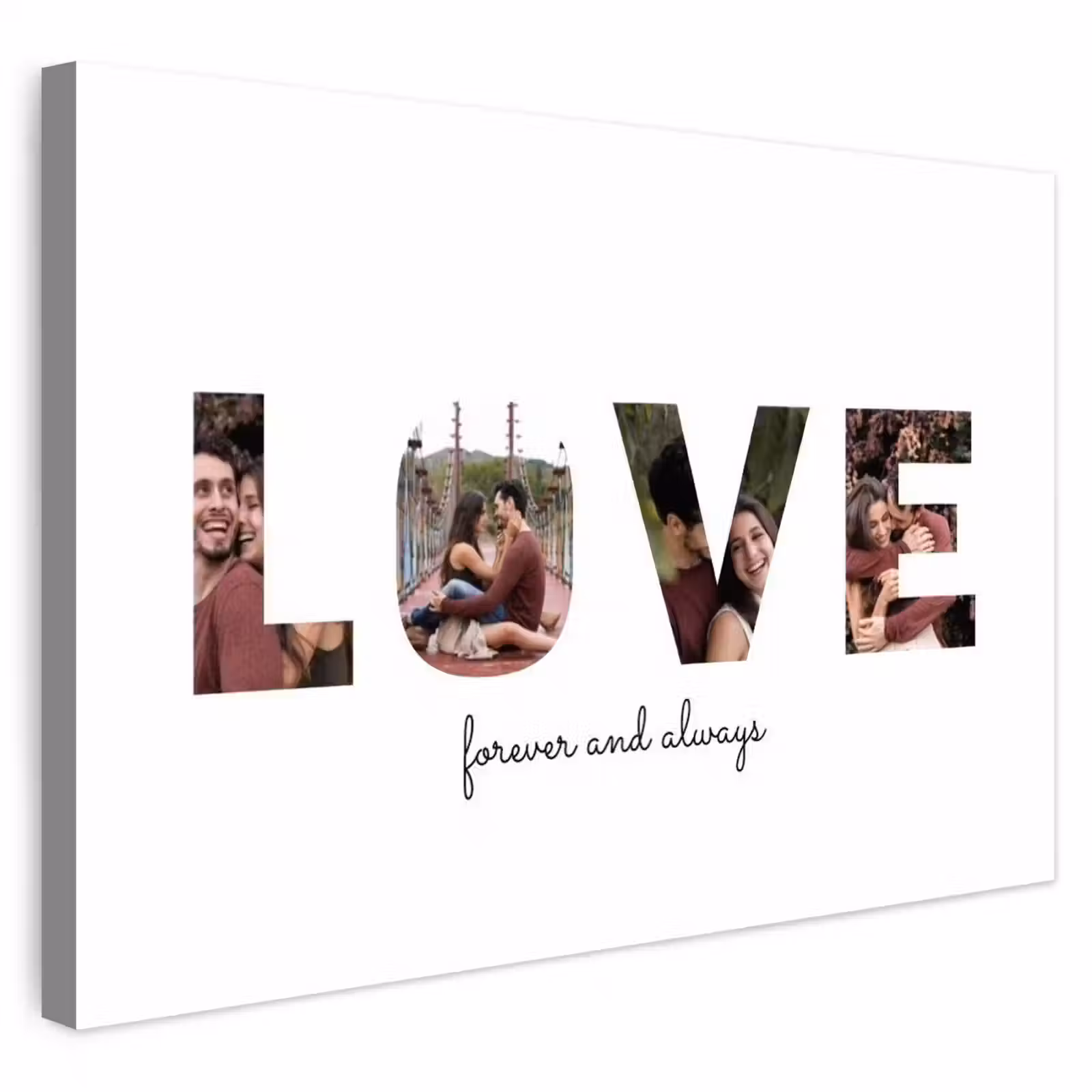Gepersonaliseerd buiten canvas - Love - Lettercollage — 1