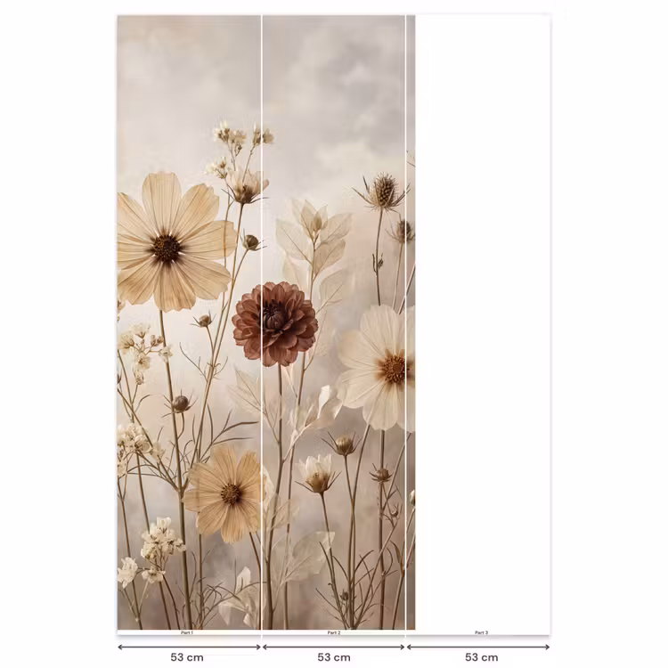 Behang - Wilde bloemen - Botanisch - Vintage - Natuur - Rustiek — 6