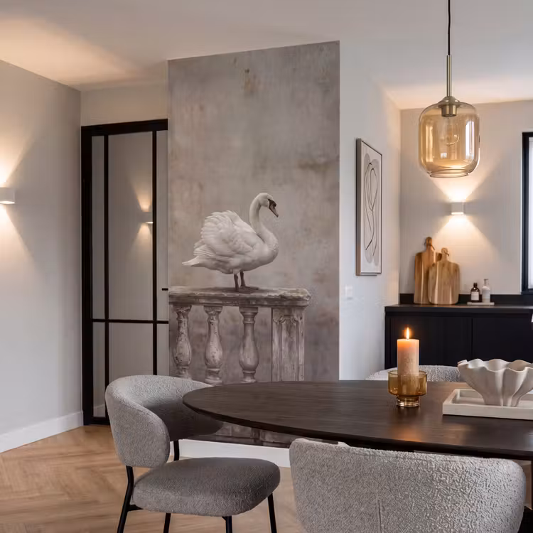 Behang - Zwaan - Elegant - Dieren - Wit — 5