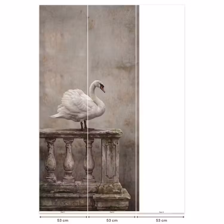 Behang - Zwaan - Elegant - Dieren - Wit — 6
