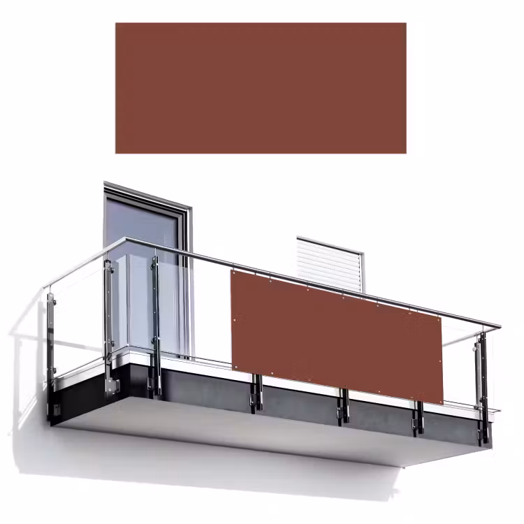 Balkonscherm - Palet - Rood - Interieur — 1