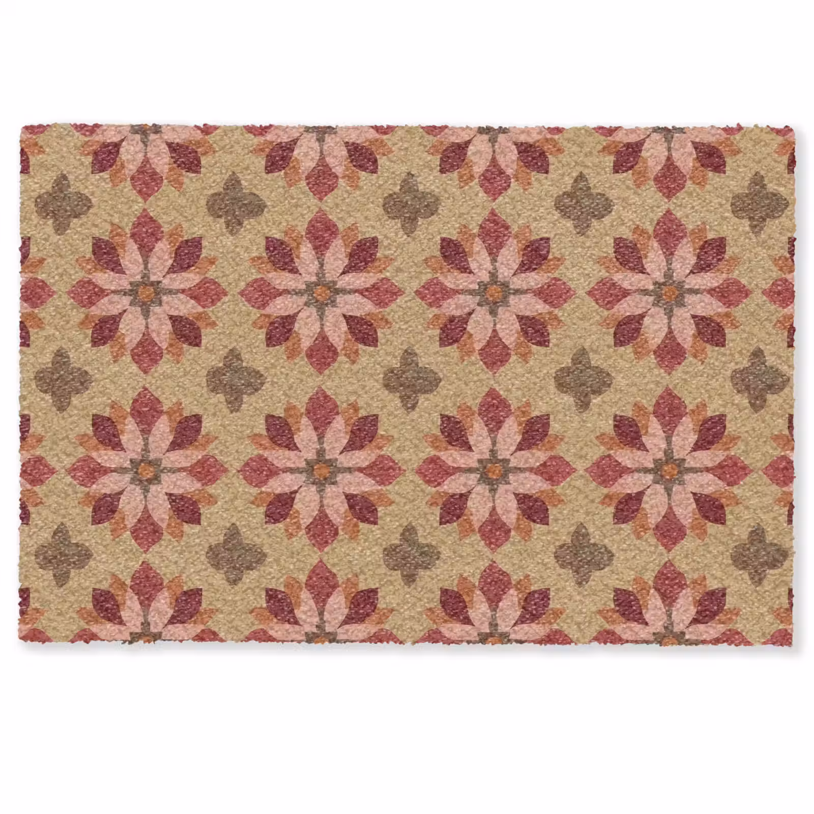 Deurmat - Bloemen - Retro - Groen — 1