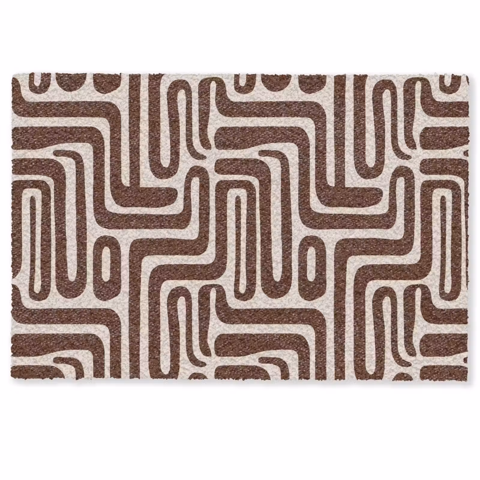 Deurmat - Abstract - Patroon - Bruin — 1