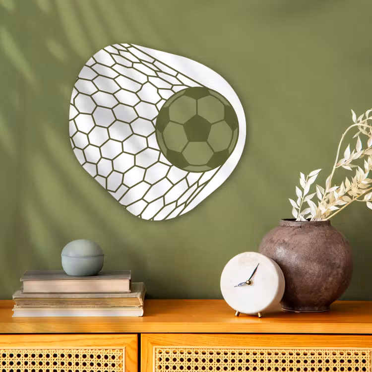 Organisch schilderij - Forex - Voetbal - Goal - Sport - Groen — 2