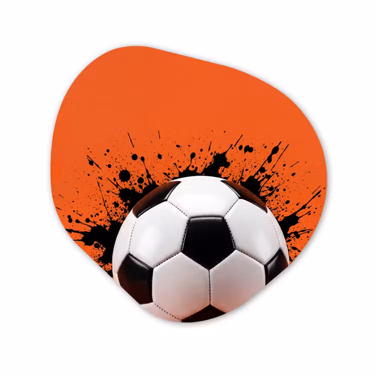 Organisch schilderij - Forex - Voetbal - Verf - Sport - Oranje — 1