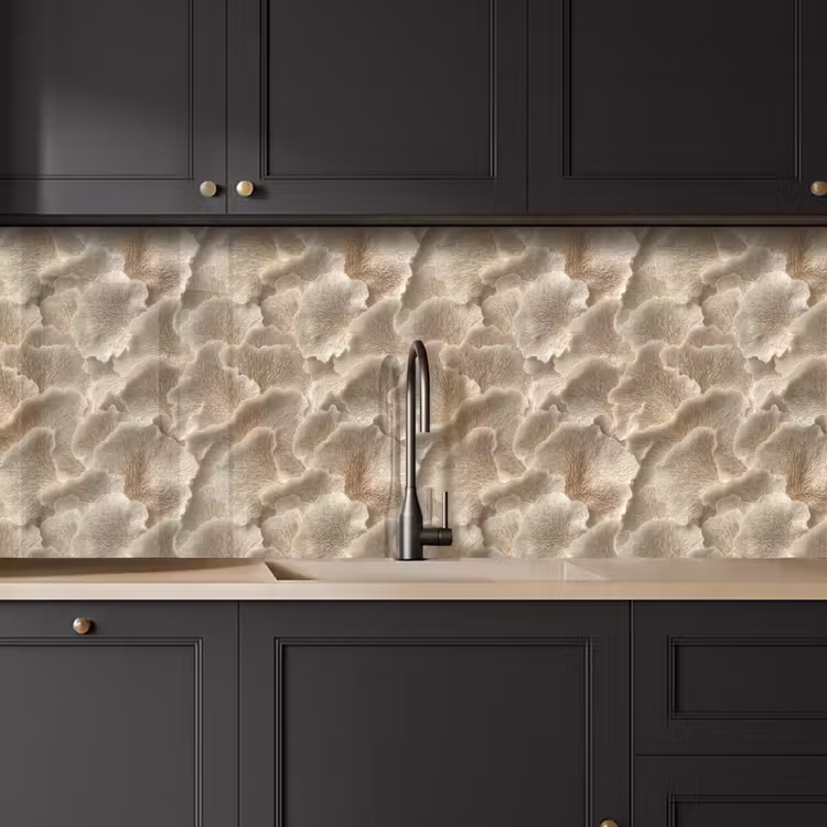 Keuken achterwand - Waaierstructuren - Beige - Vezeltextuur — 6