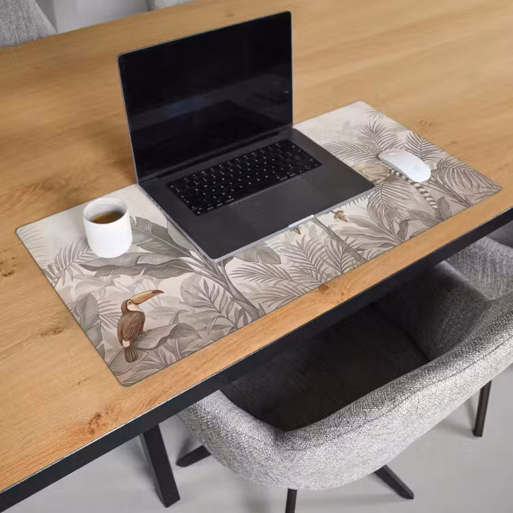 Bureau onderlegger - Natuur - Jungle - Ringstaartmaki - Bruin — 3
