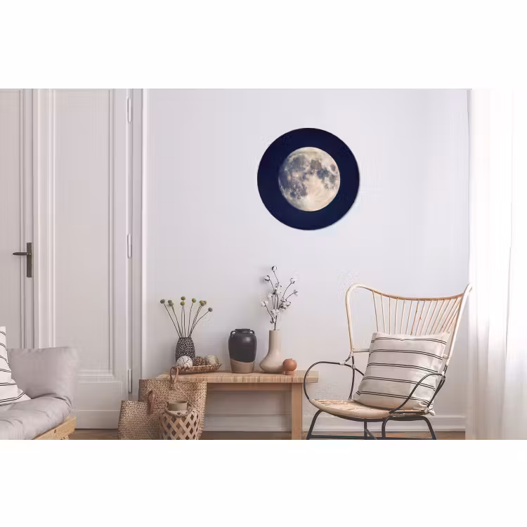 Wandcirkel - Aluminium - Ruimte - Maan - Kosmos — 2
