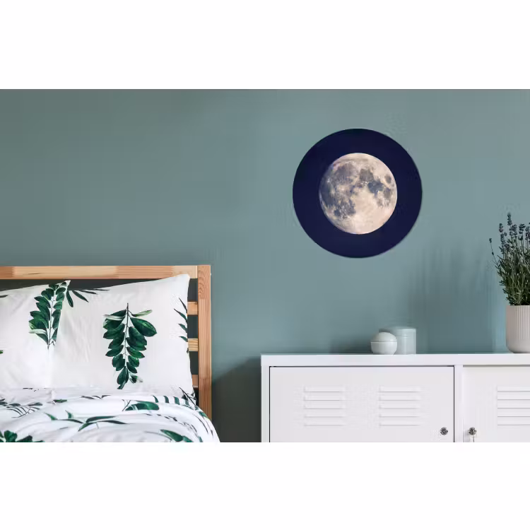 Wandcirkel - Aluminium - Ruimte - Maan - Kosmos — 4