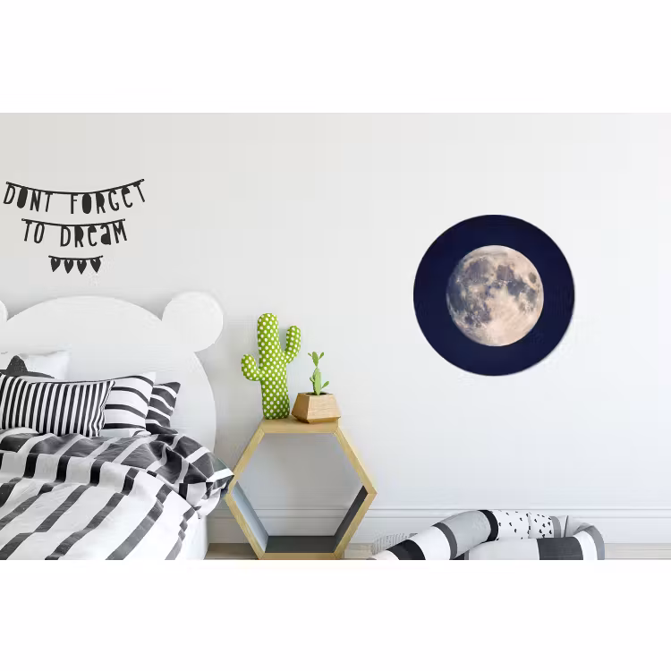 Wandcirkel - Aluminium - Ruimte - Maan - Kosmos — 5