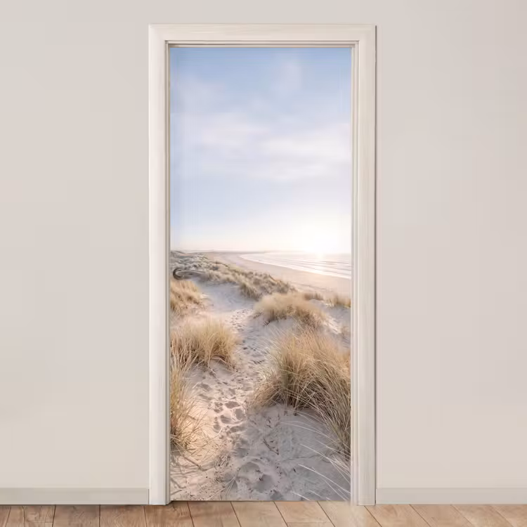 Deursticker - Duinen - Strand - Beige — 1