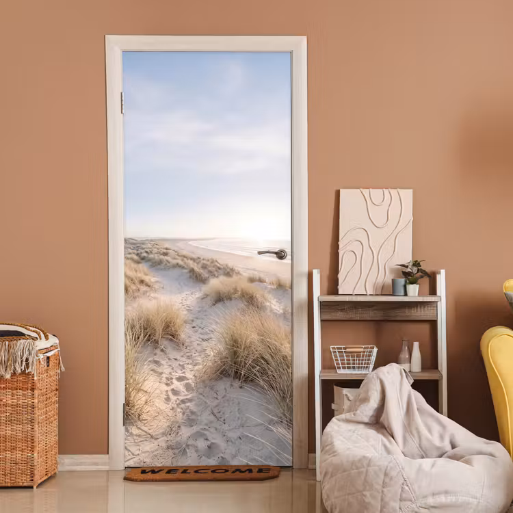 Deursticker - Duinen - Strand - Beige — 2
