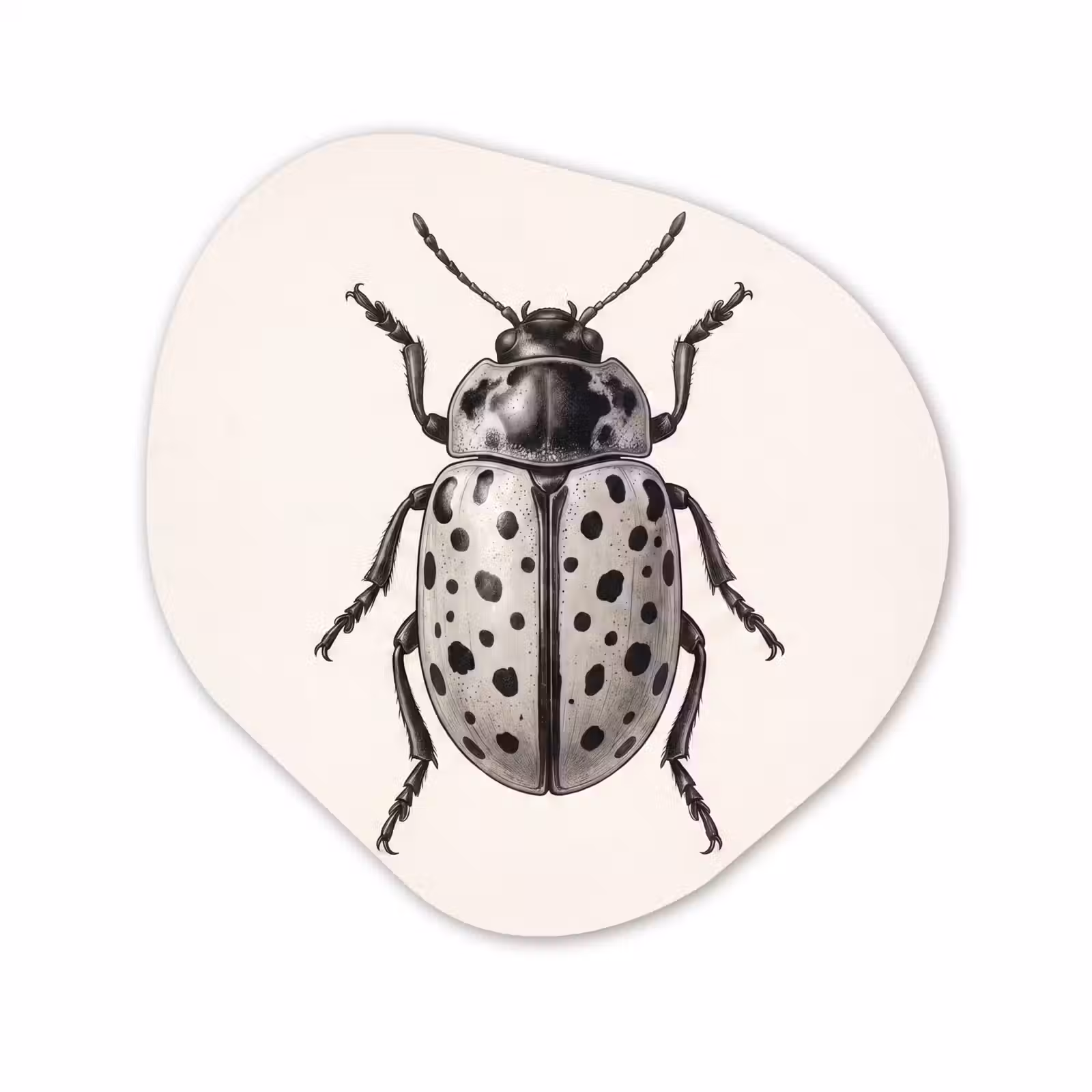 Organisch schilderij - Forex - Kever - Insect - Vintage — 1