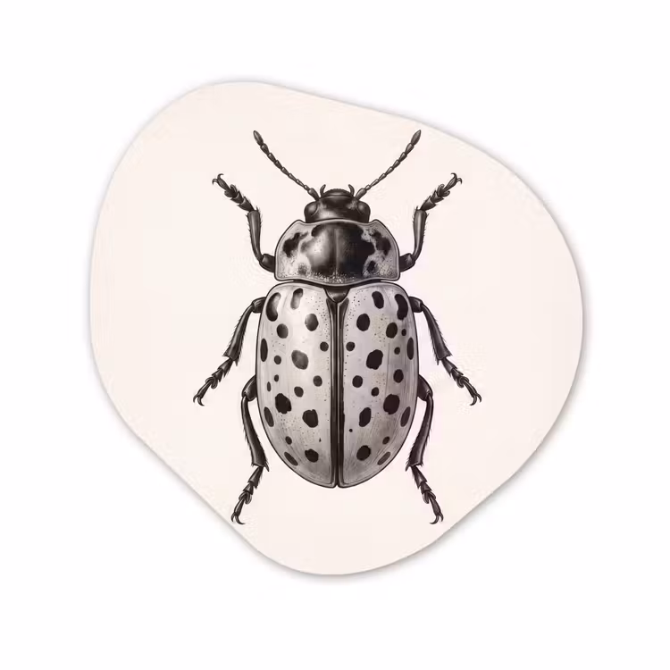 Organisch schilderij - Forex - Kever - Insect - Vintage — 1