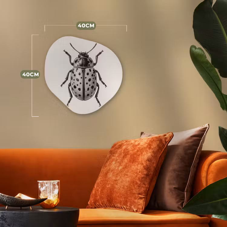 Organisch schilderij - Forex - Kever - Insect - Vintage — 4