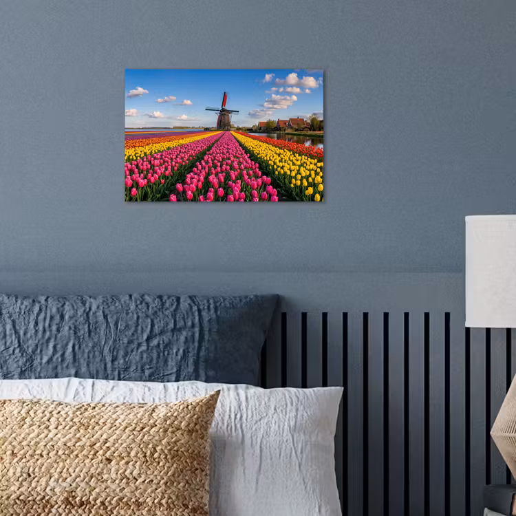 Poster - Tulpen - Holland - Molen - Kleurrijk — 3