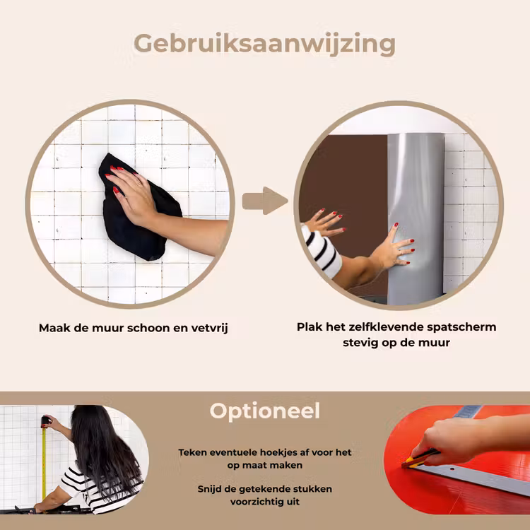 Spatscherm keuken - Bruin - Donker - Kleuren — 8