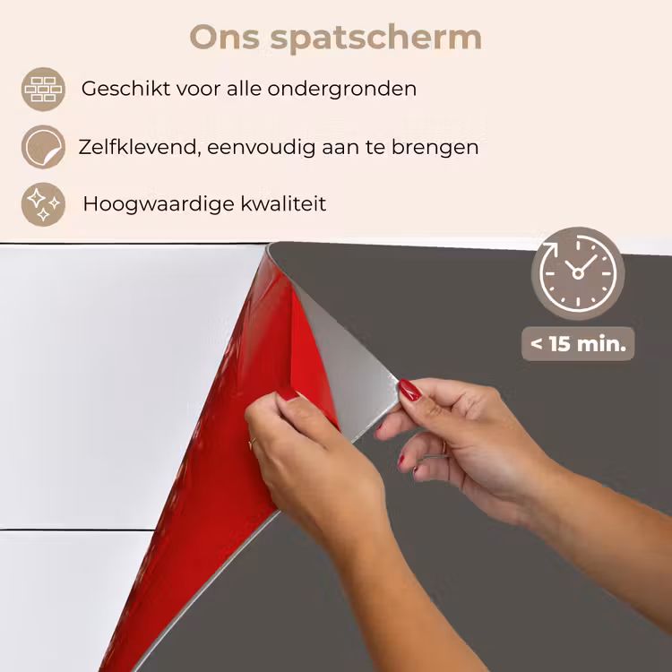 Spatscherm keuken - Grijs - Kleuren - Effen — 4