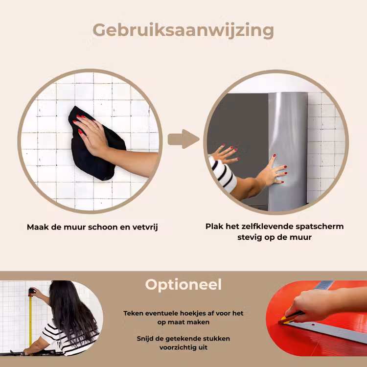 Spatscherm keuken - Grijs - Kleuren - Effen — 8