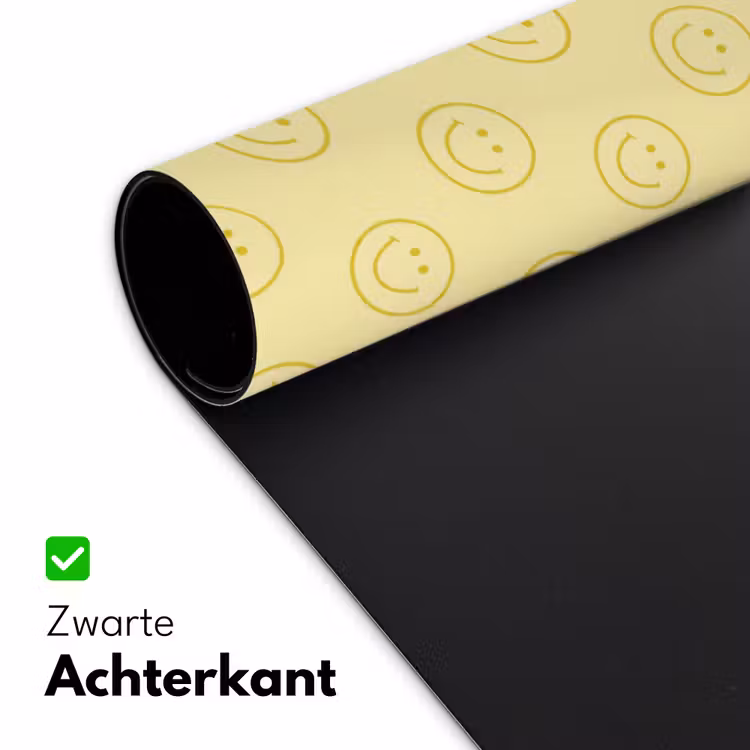 Bureau onderlegger - Smileys - Patroon - Retro - Zachtgeel — 5