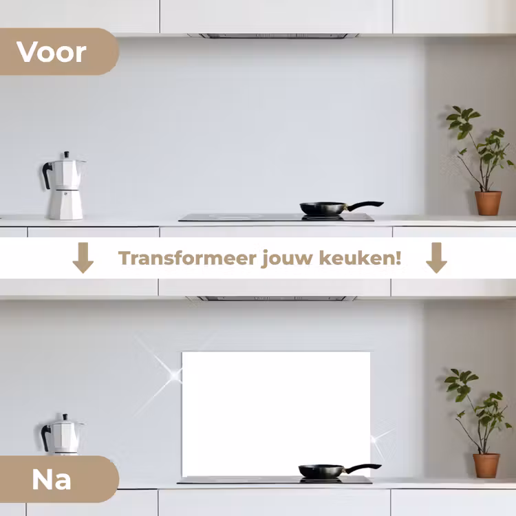 Spatscherm keuken - Wit - Kleuren - Neutraal — 3