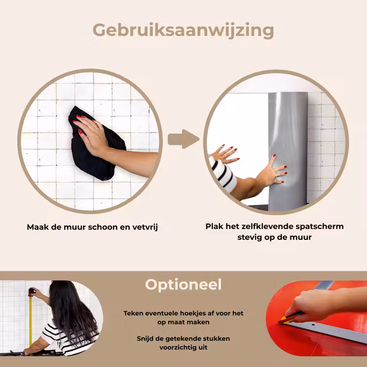 Spatscherm keuken - Wit - Kleuren - Neutraal — 8