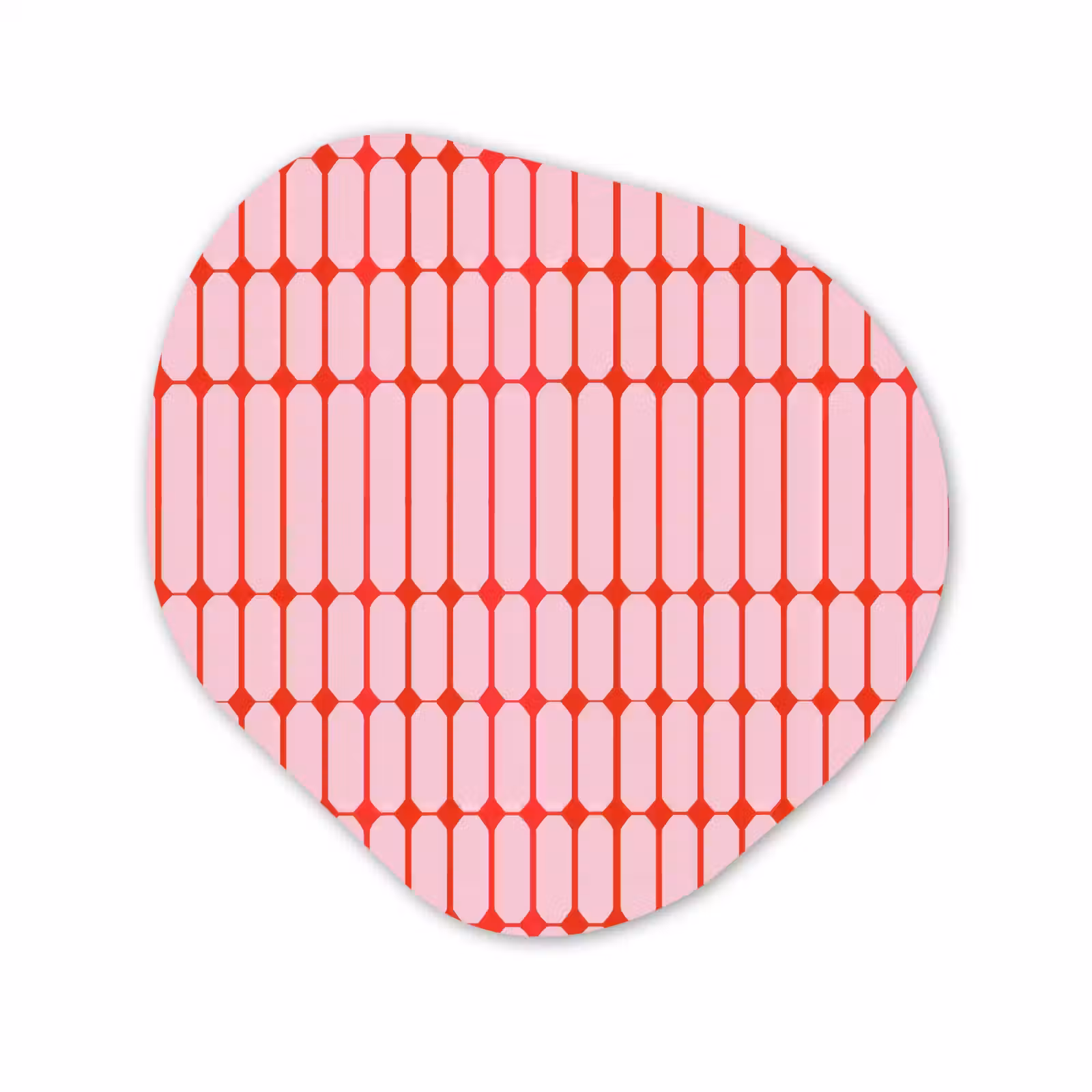 Organisch schilderij - Forex - Geometrisch - Minimalistisch - Rood - Roze — 1