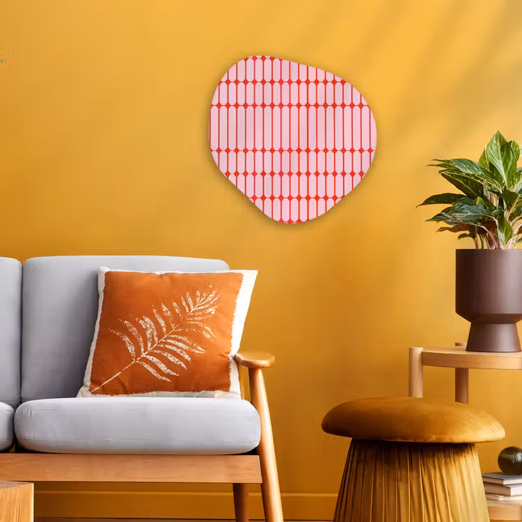 Organisch schilderij - Forex - Geometrisch - Minimalistisch - Rood - Roze — 3