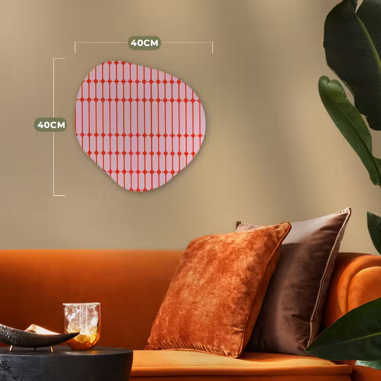 Organisch schilderij - Forex - Geometrisch - Minimalistisch - Rood - Roze — 4