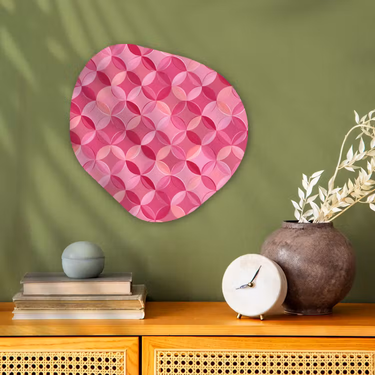 Organisch schilderij - Forex - Geometrisch - Mozaïek - Modern - Roze — 2
