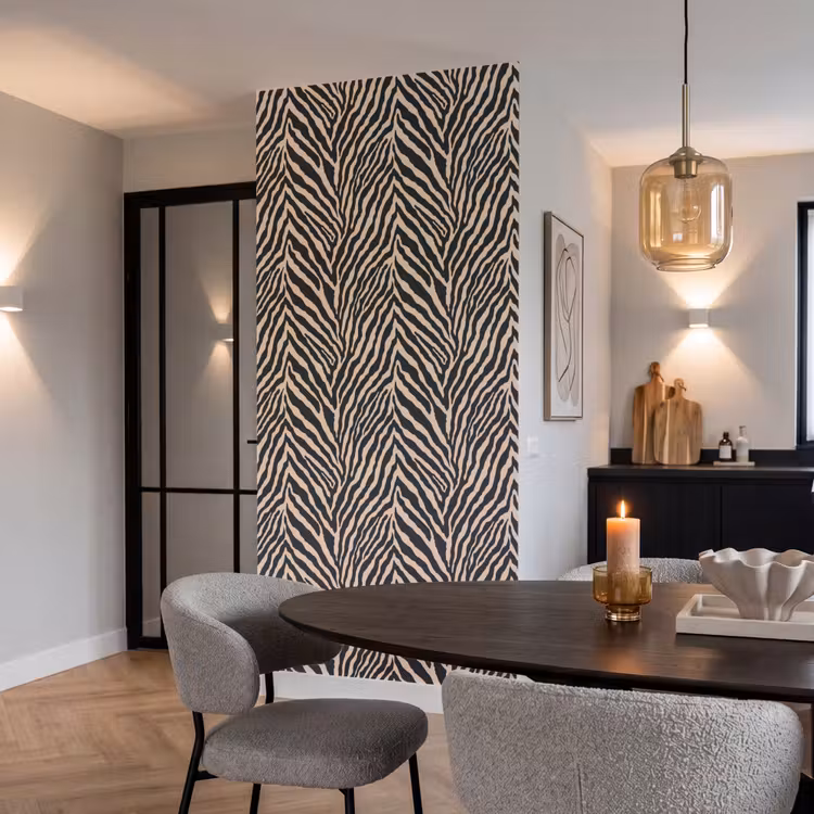 Behang - Zebra - Klassiek - Zwart — 5