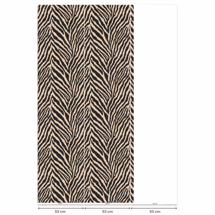 Behang - Zebra - Klassiek - Zwart — 6