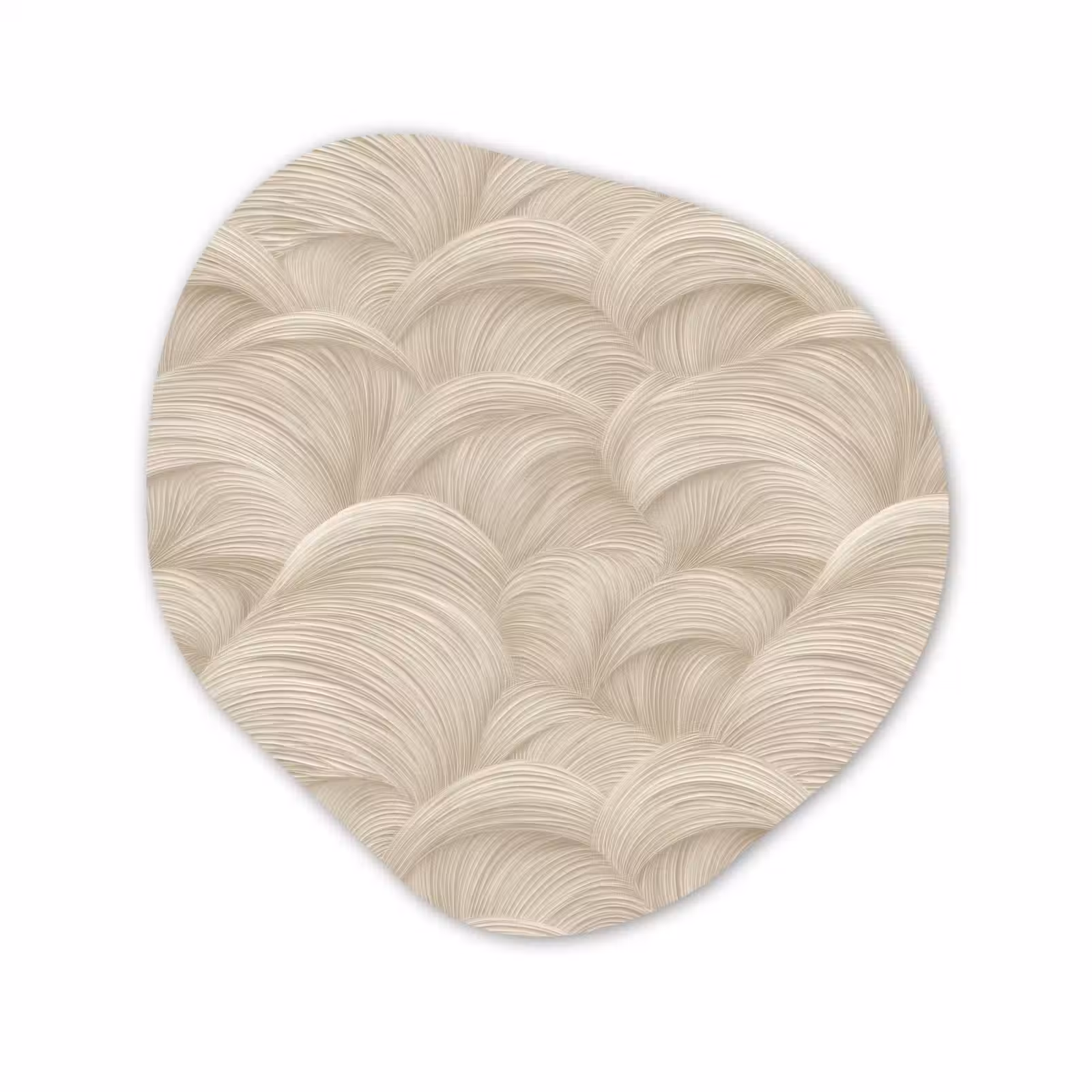 Organisch schilderij - Forex - Bogen - Patroon - Beige — 1