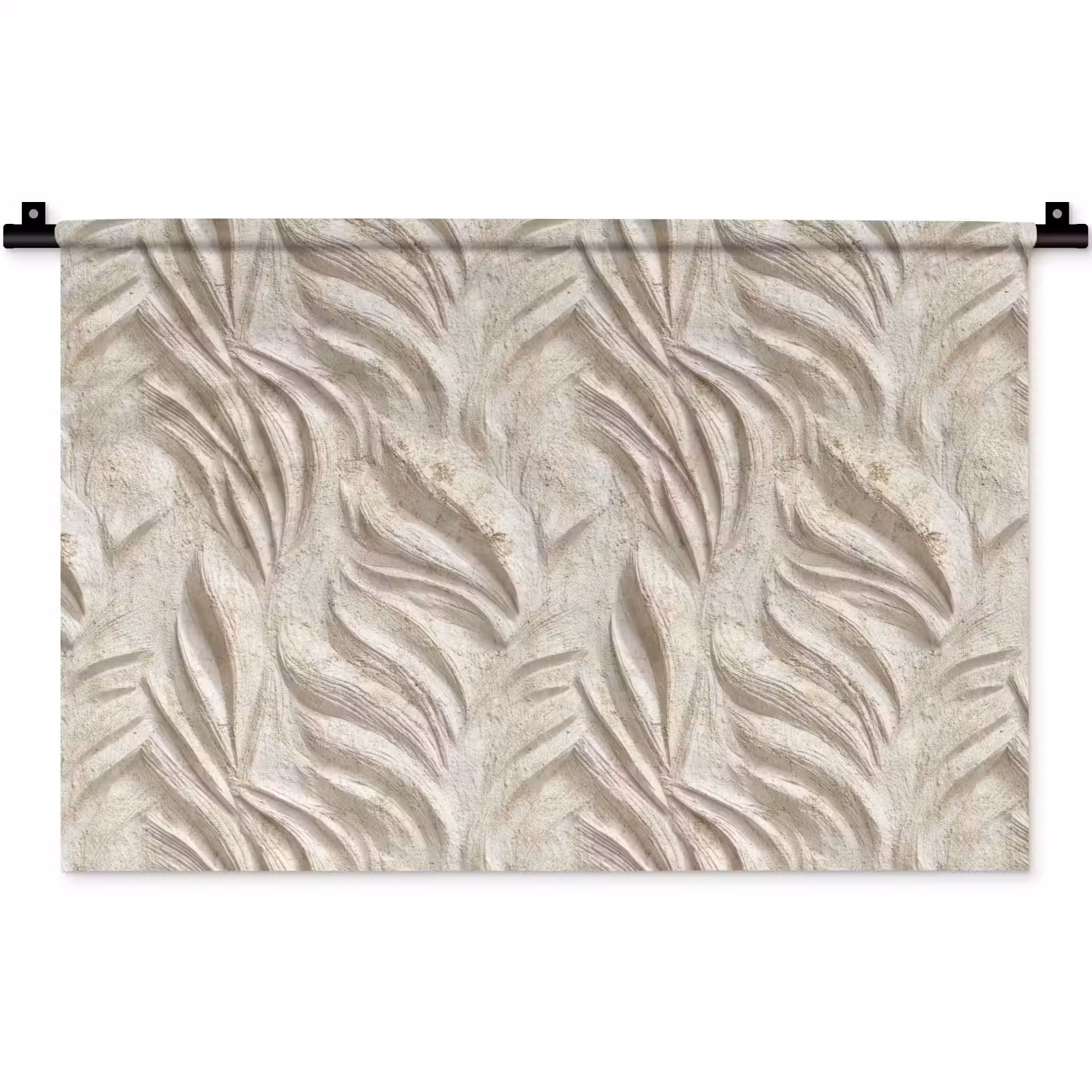 Wandkleed - Textuur - Reliëf - Beige — 1