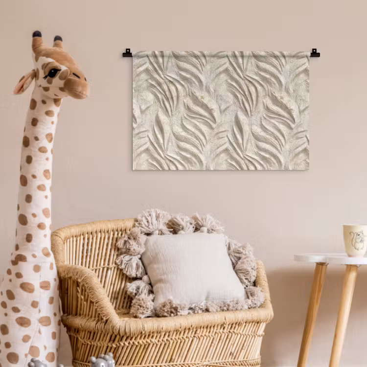 Wandkleed - Textuur - Reliëf - Beige — 5