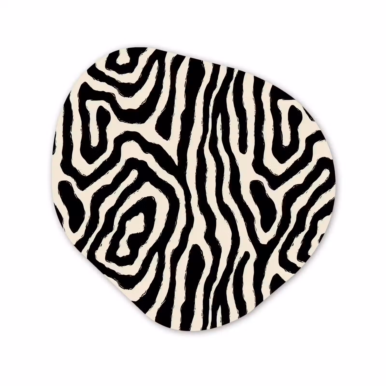 Organisch schilderij - Forex - Zebra - Zwart - Abstract — 1