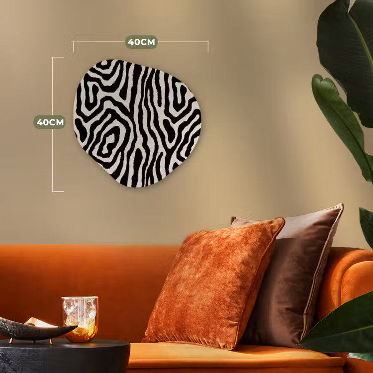 Organisch schilderij - Forex - Zebra - Zwart - Abstract — 4