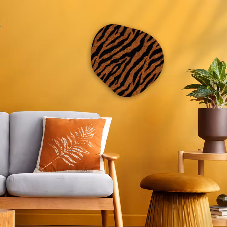 Organisch schilderij - Forex - Tijger - Zwart - Vacht — 3