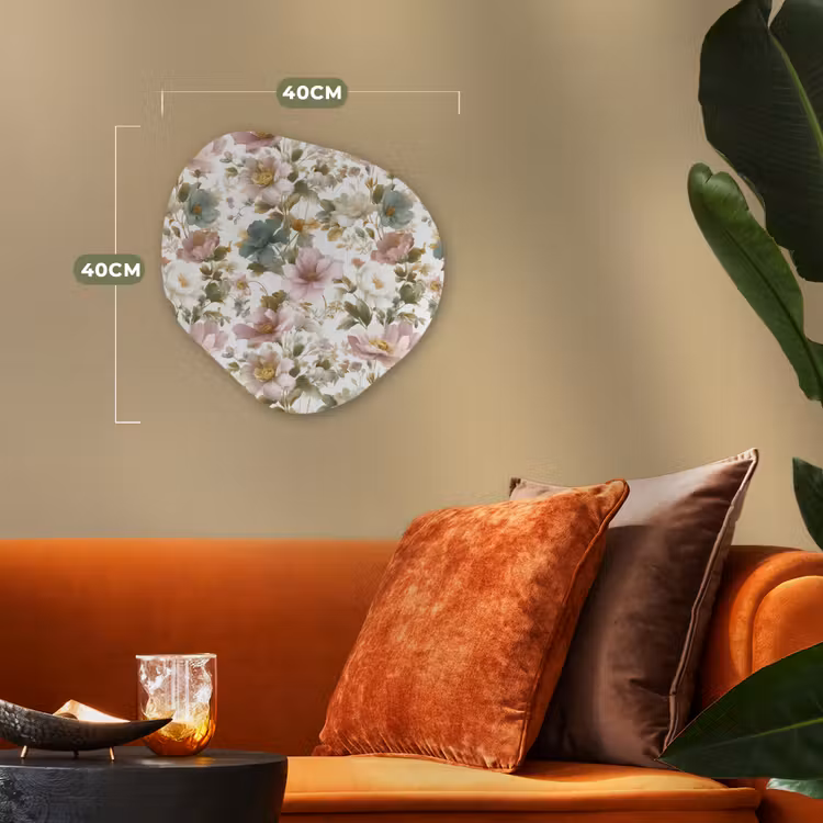 Organisch schilderij - Forex - Bloemen - Patroon - Pastel — 4