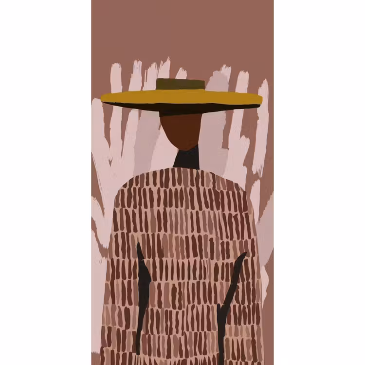 Behang - Abstract - Figuur - Illustratie - Hoed — 2