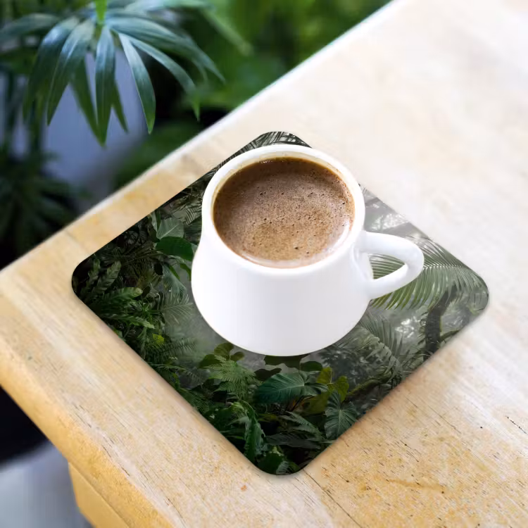 Onderzetter​ - Natuur - Jungle - Mist - Tropisch - Groen — 2
