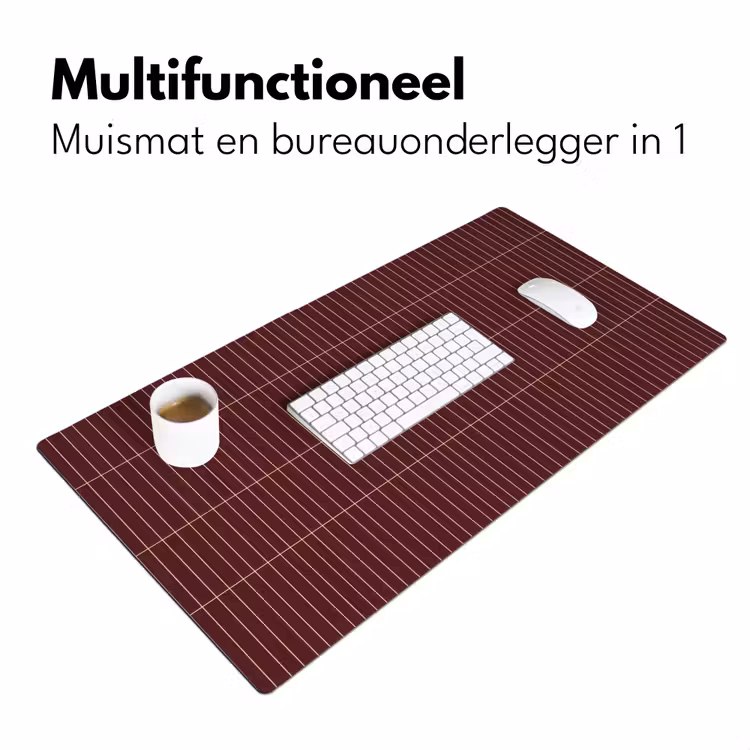 Bureau onderlegger - Lijnen - Patroon - Bordeaux — 7