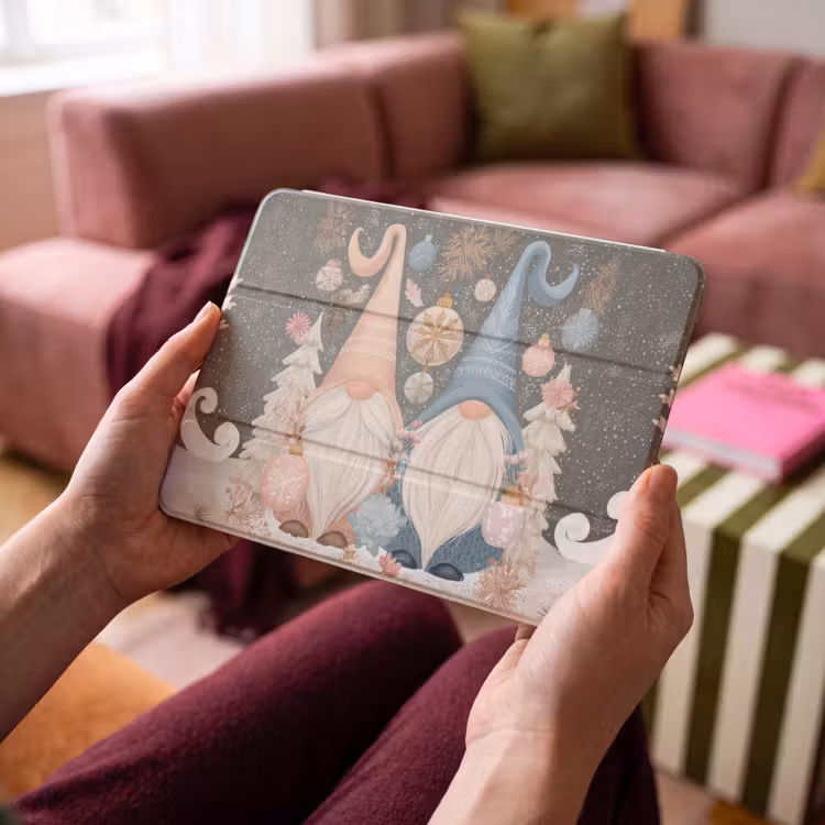 iPad hoes - Kerst - Gnomen - Pastel — 3
