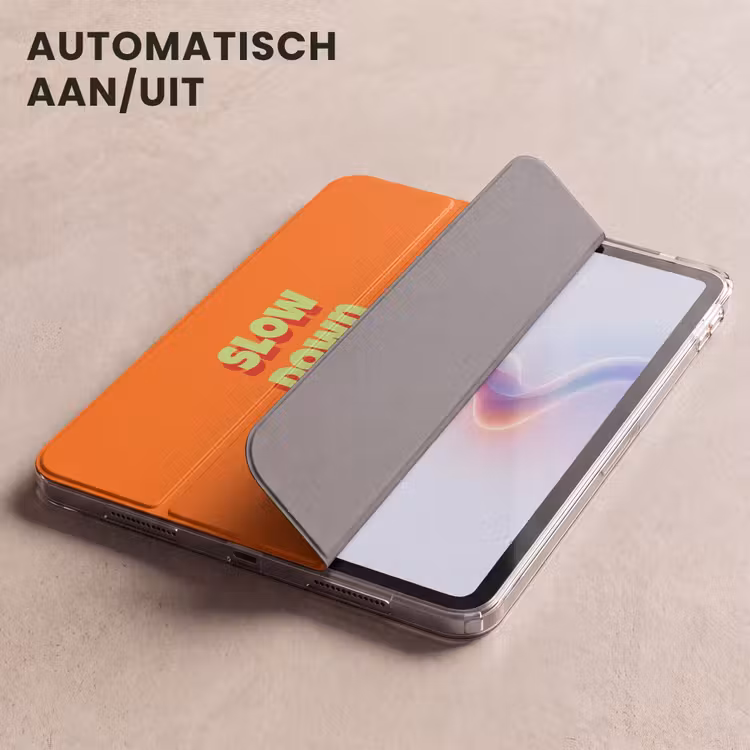 iPad hoes - Slow down you're doing fine - Oranje - Simple — 4