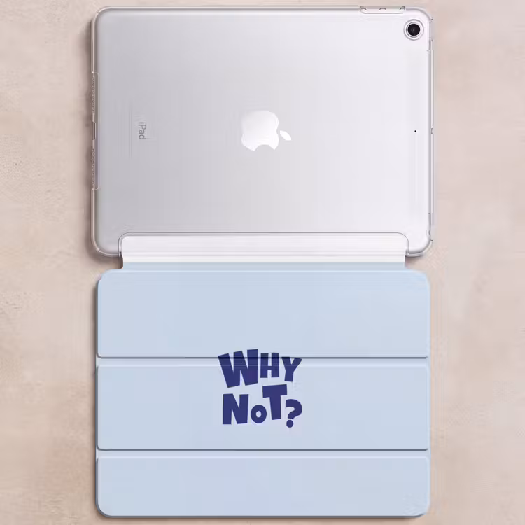 iPad hoes - Why not - Blauw - Licht blauw - Quote — 6